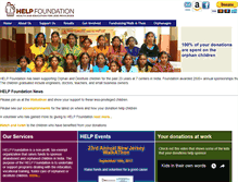 Tablet Screenshot of helpfoundation.org